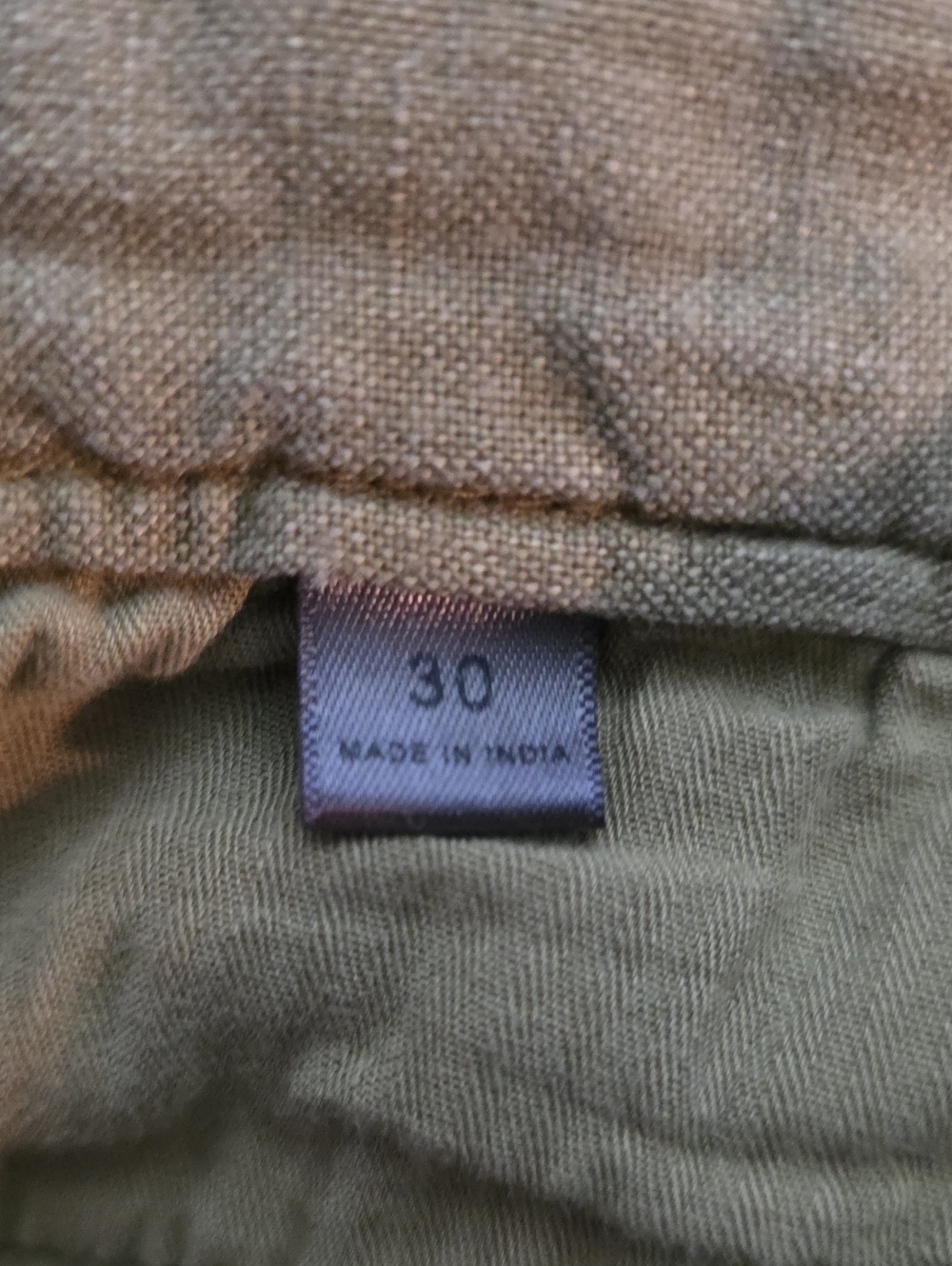 John Varvatos Linen Olive Green Flat-Front Linen Blend Shorts 30Waist 6" Inseam - Picture 7 of 9
